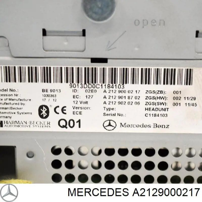 A2129000217 Mercedes Блок кнопок центральной консоли
