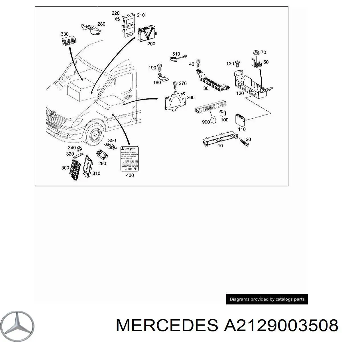 Модуль управления (ЭБУ) топливным насосом Mercedes A2129003508 цена, от 47.30 USD