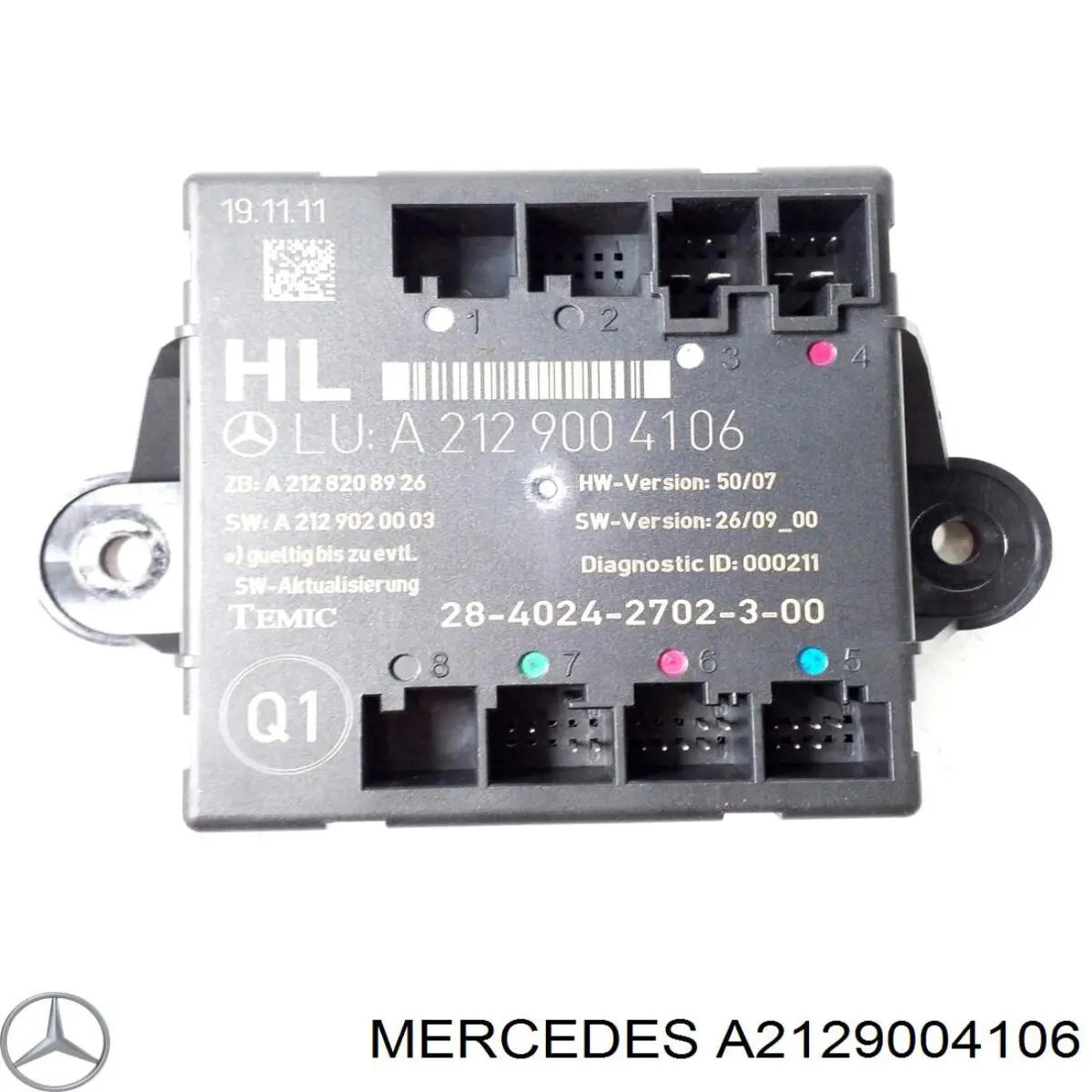 Блок комфорта задней двери A2129004106 Mercedes