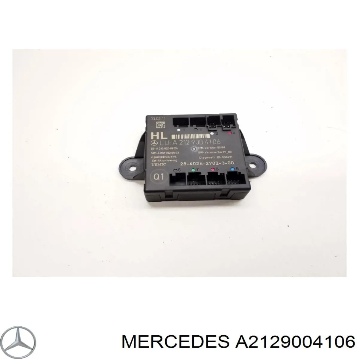 A2129004106 Mercedes Блок комфорта задней двери