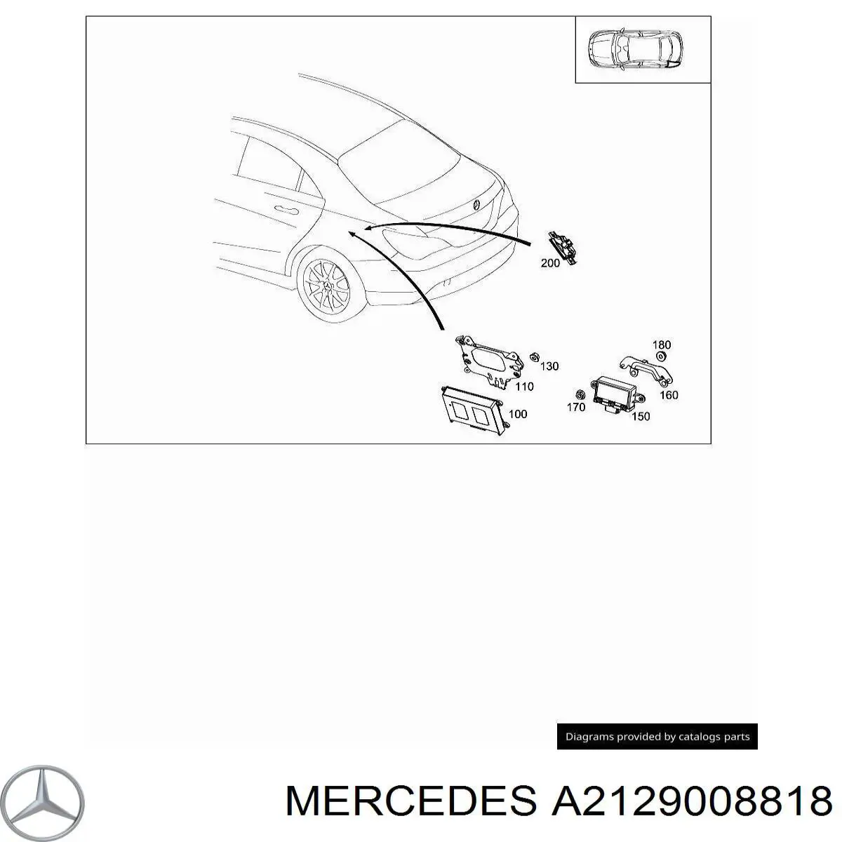  A2129008818 Mercedes