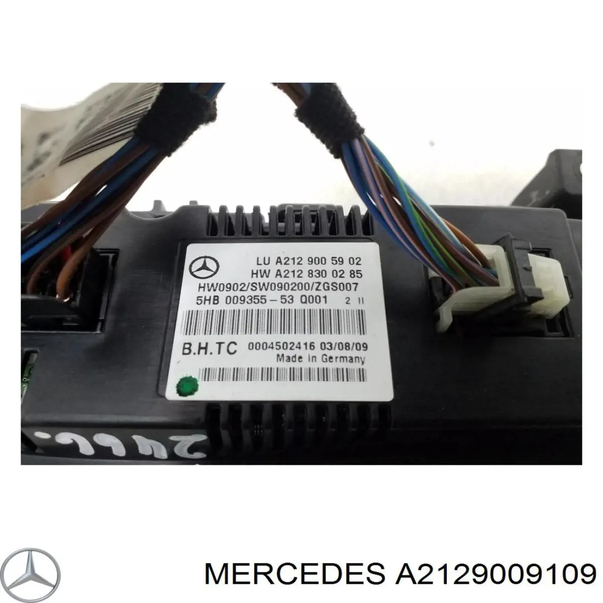 Блок управления кондиционером A2129009109 Mercedes