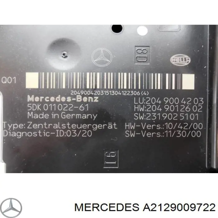 A2129009722 Mercedes 