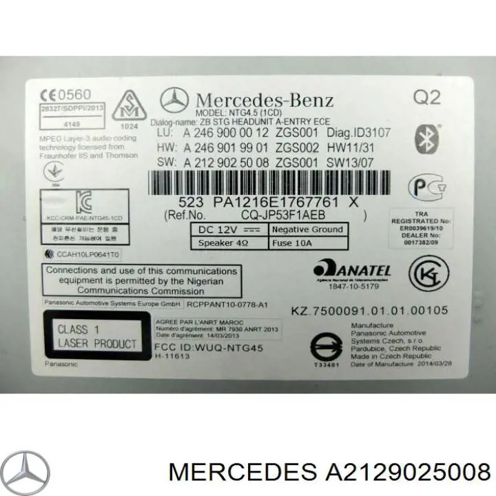  A2129025008 Mercedes