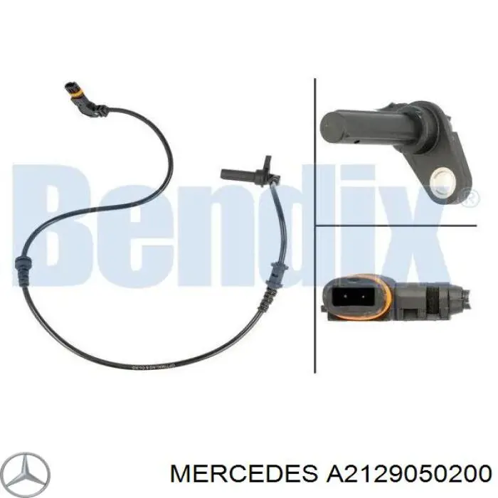A2129050200 Mercedes sensor abs dianteiro esquerdo