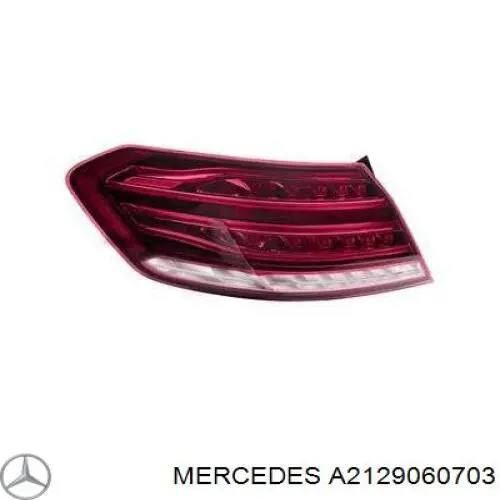 2129060703 Mercedes lanterna traseira esquerda externa