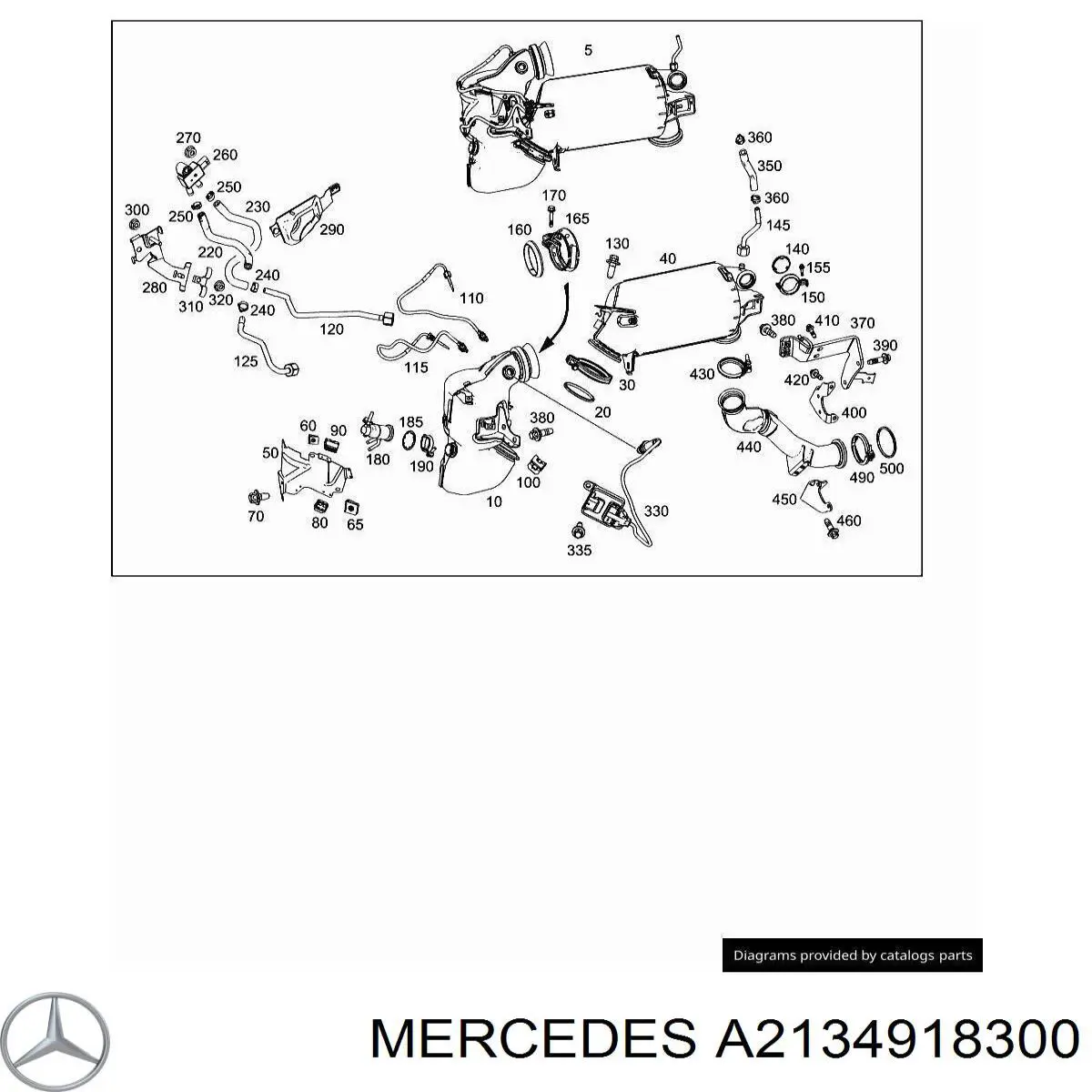  Mercedes A2134918300 цена, от 22.23 USD