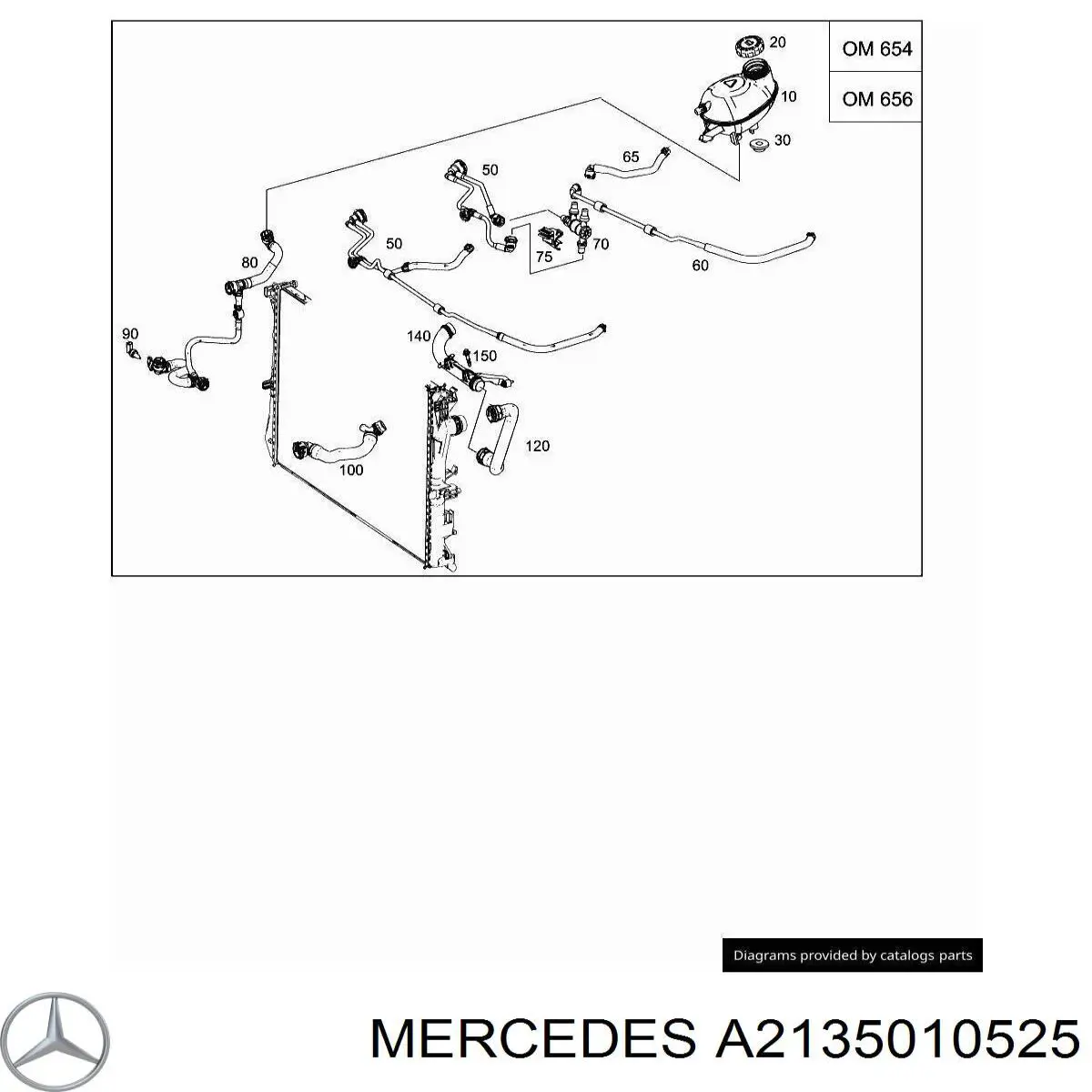 A2135010525 Mercedes 