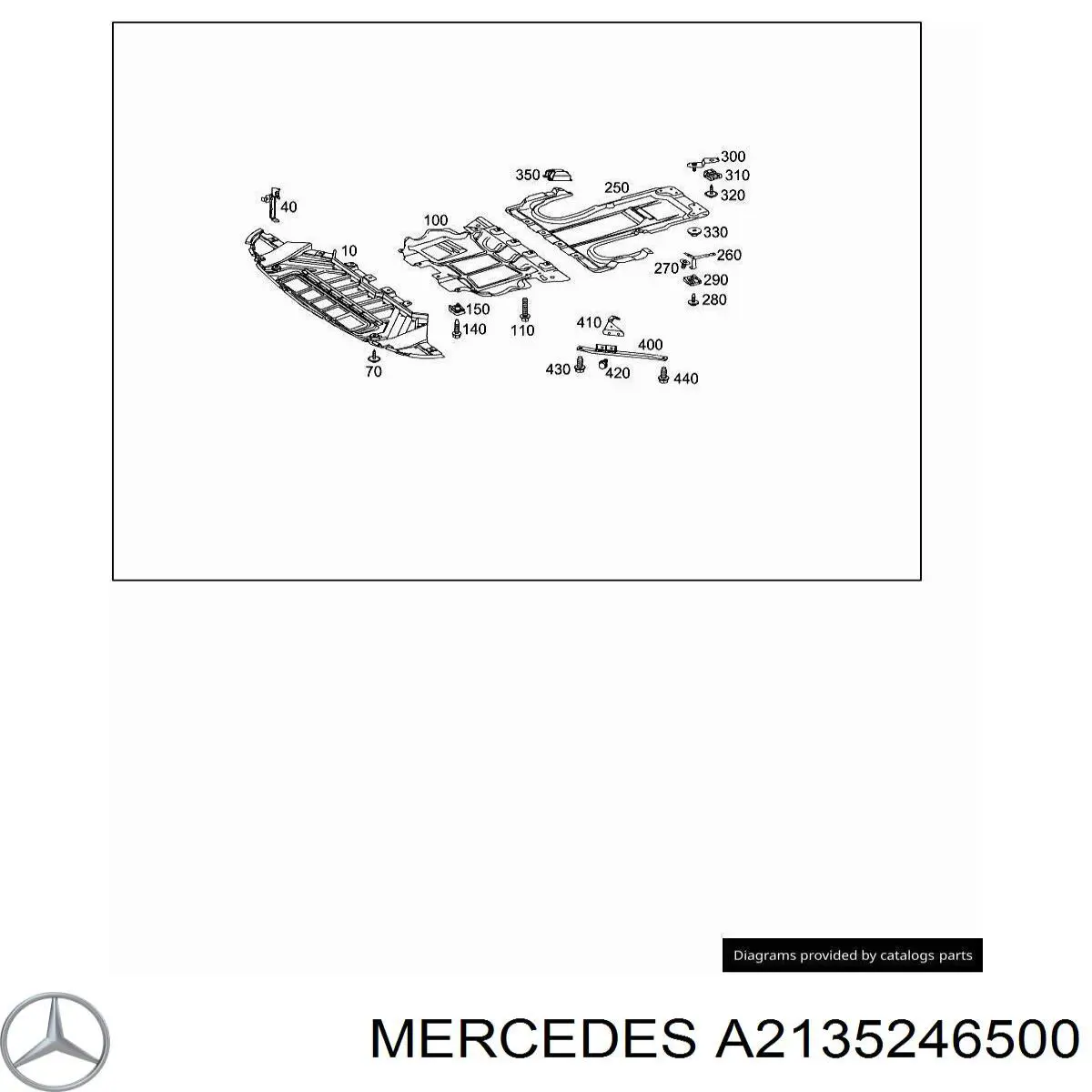 A2135246500 Mercedes Защита картера двигателя