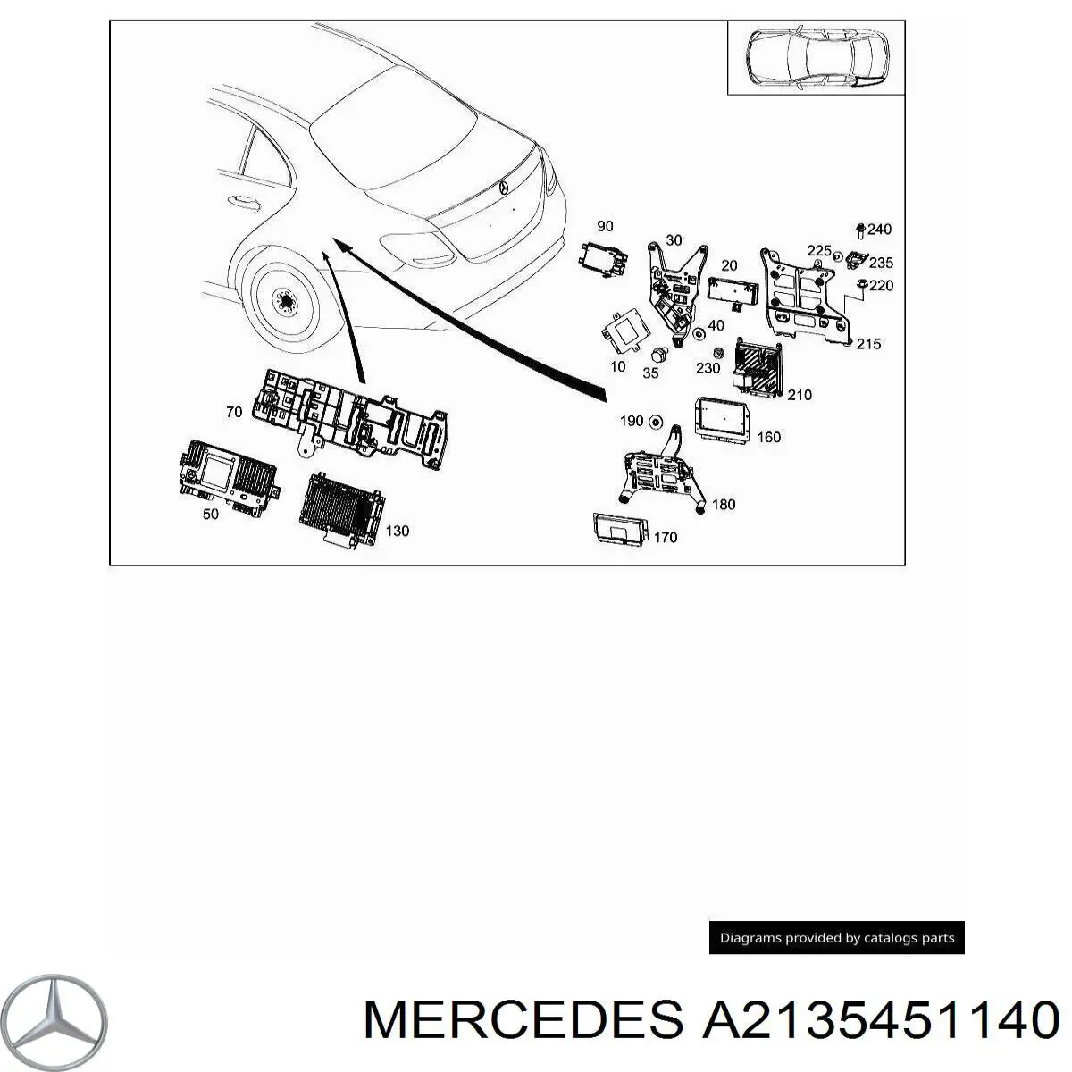  Mercedes A2135451140 цена, от 3.80 USD