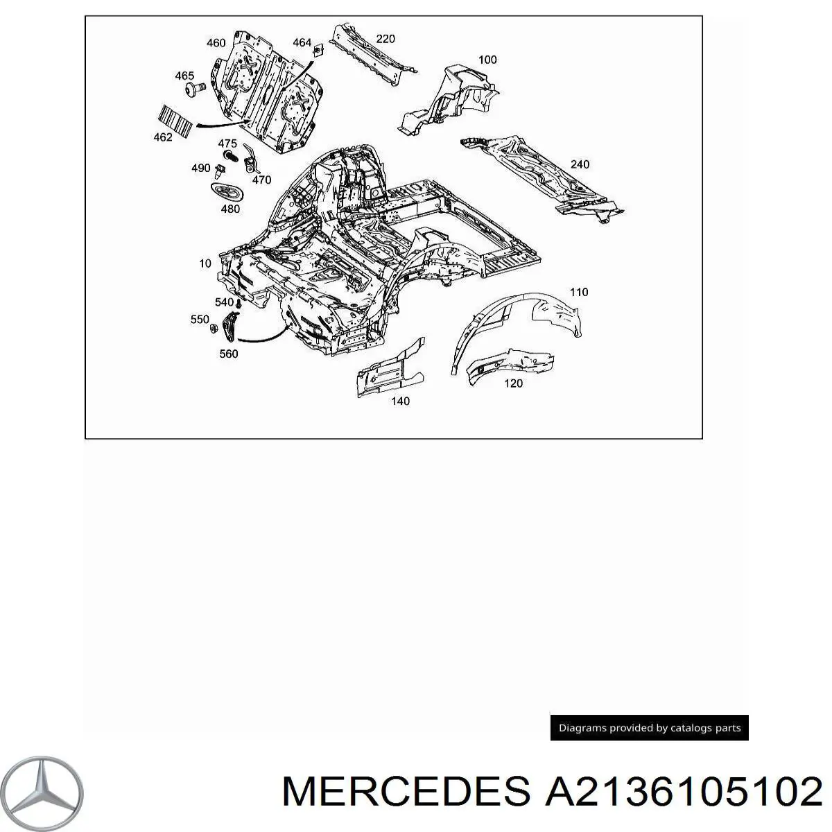 A2136105102 Mercedes 