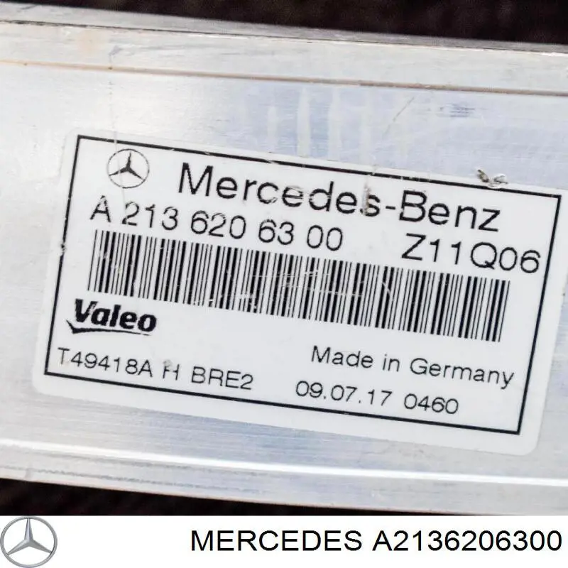 Suporte do radiador montado (painel de montagem de fixação das luzes) Mercedes E  S213