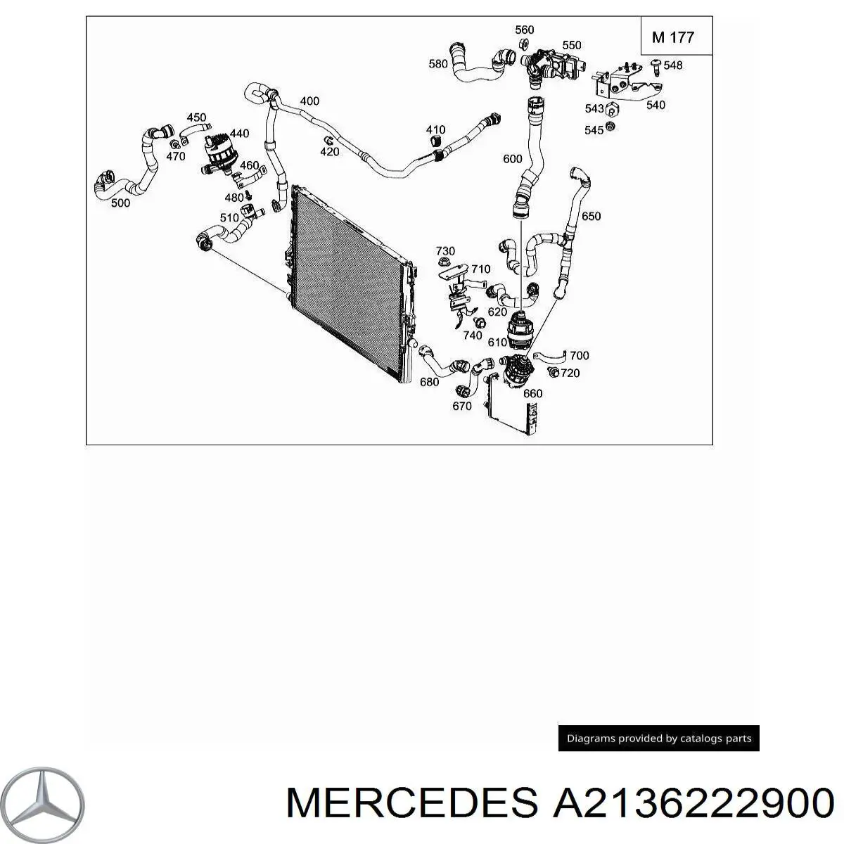  Mercedes A2136222900 цена, от 12.18 USD