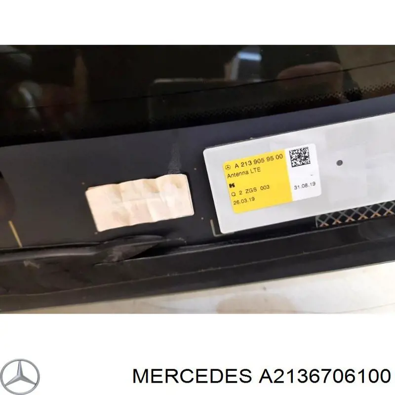 213670610064 Mercedes vidro traseiro