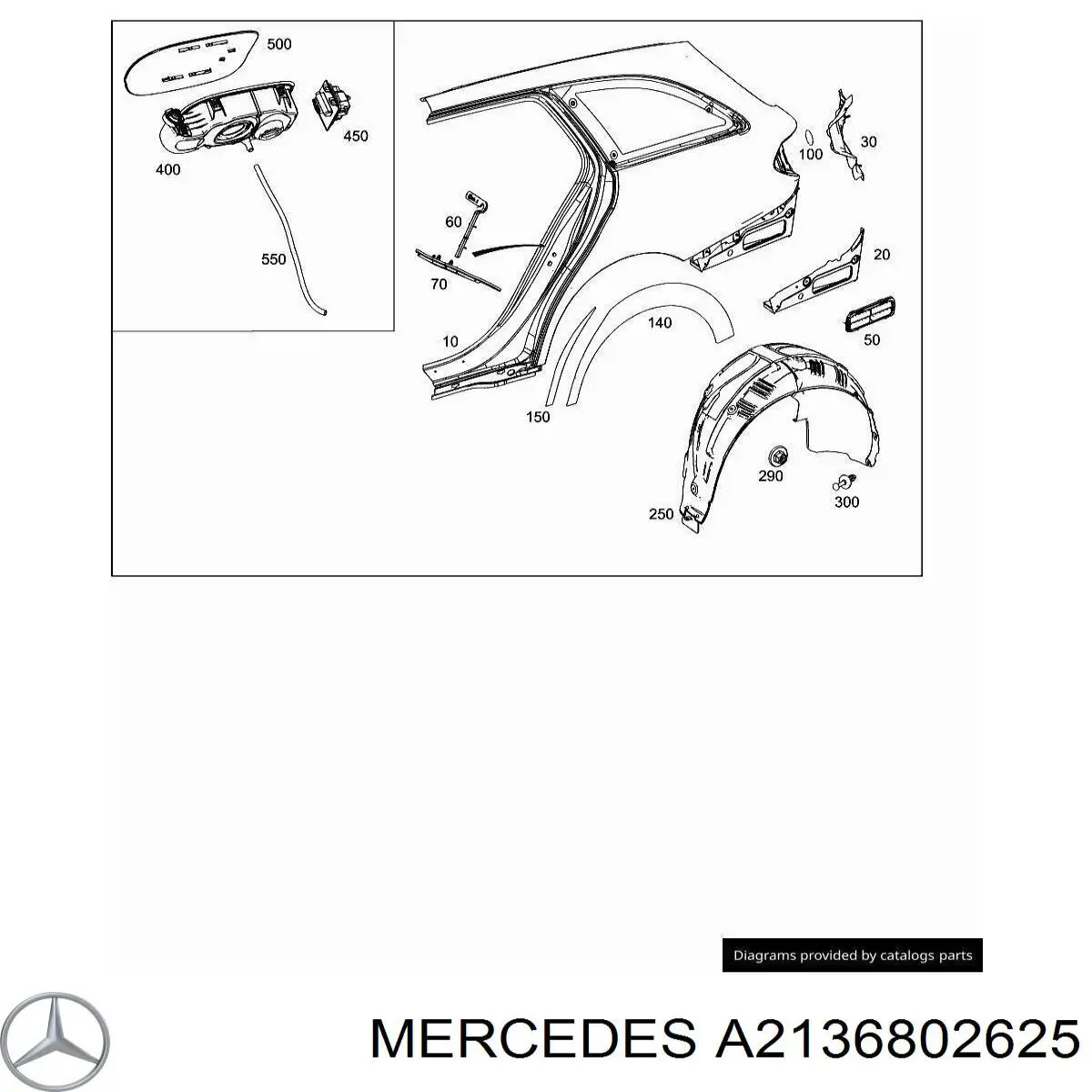  Mercedes A2136802625 цена, от 12.22 USD
