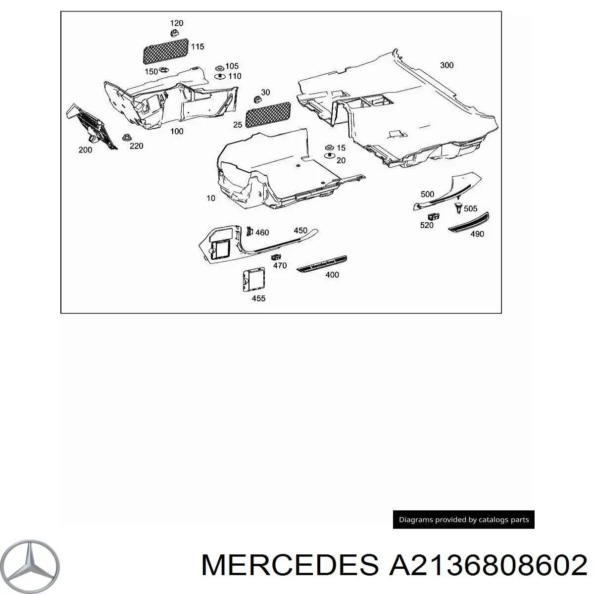 Купить A2136808602 Mercedes 