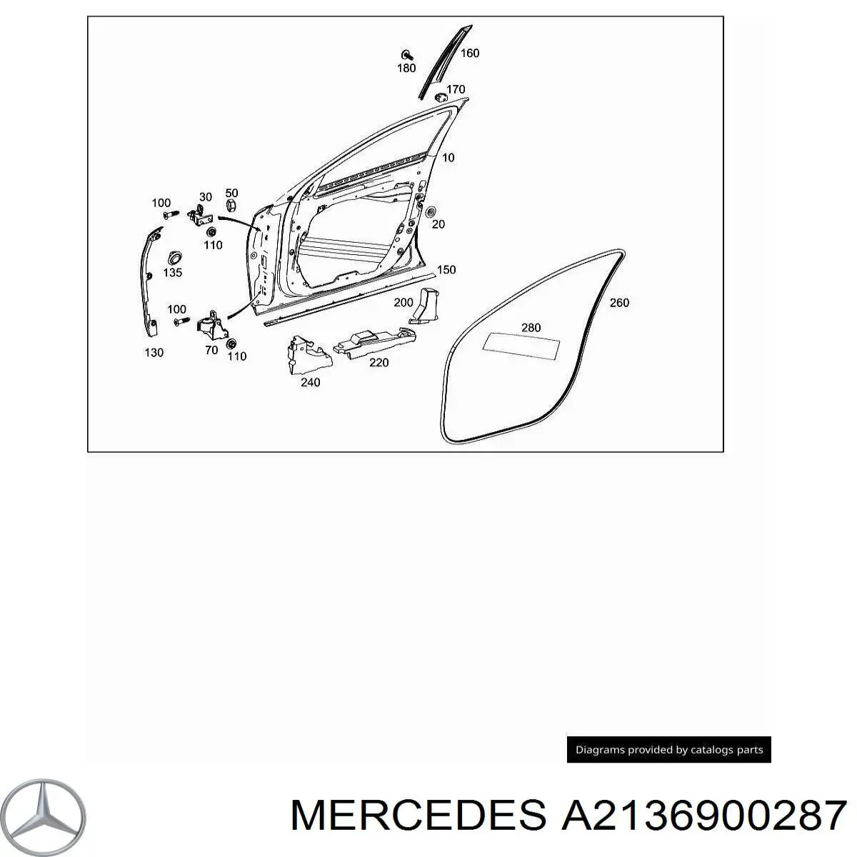  Mercedes A2136900287 цена, от 19.00 USD