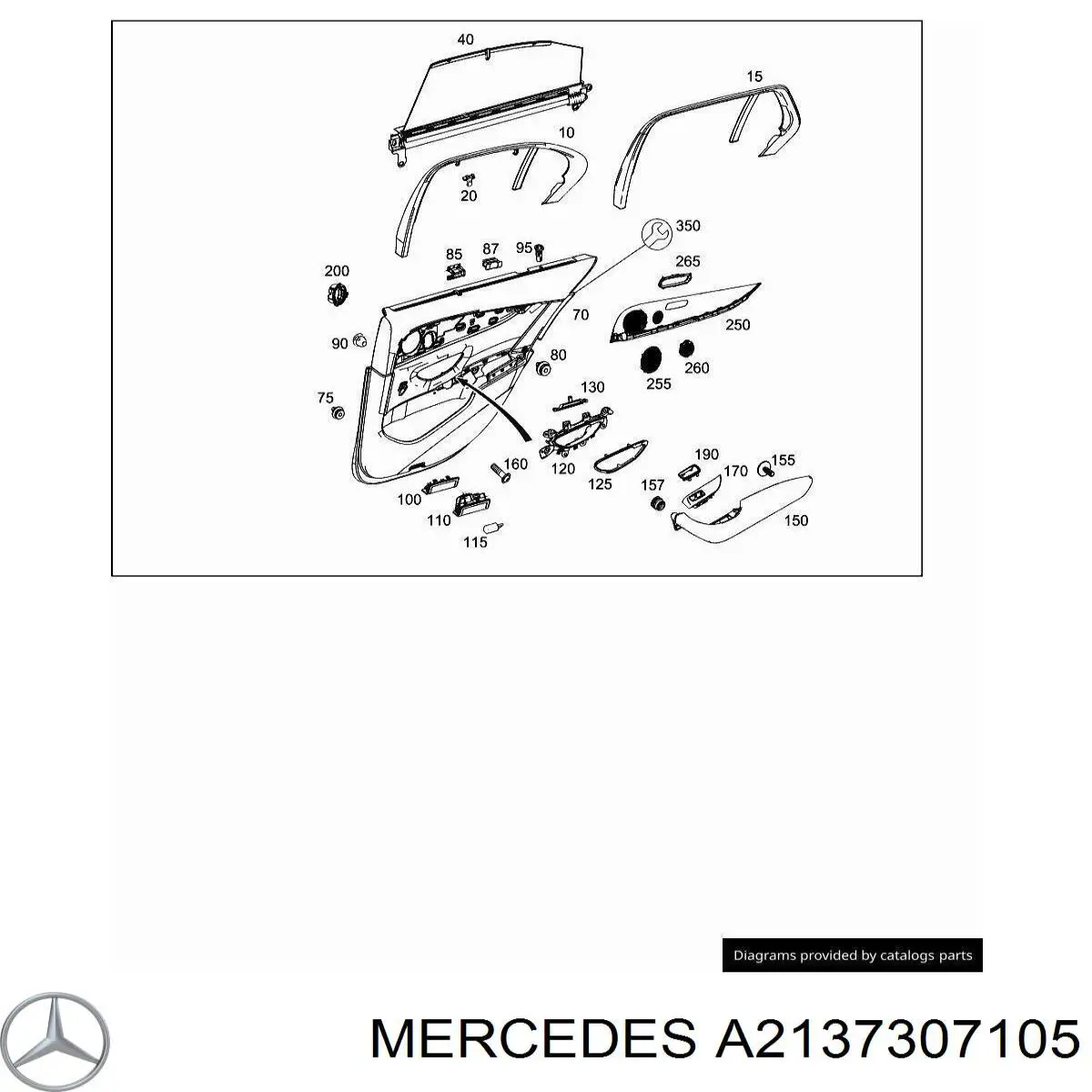  Mercedes A2137307105 цена, от  USD