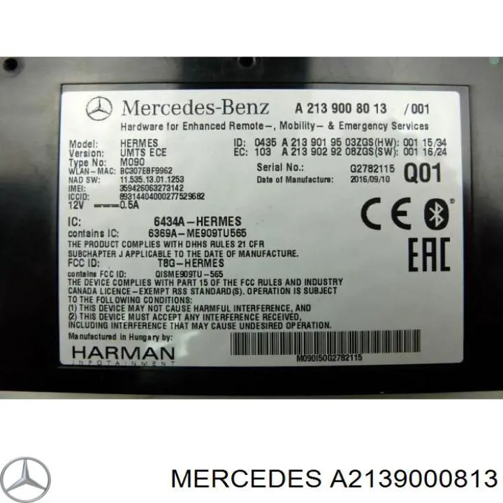 A2139000813 Mercedes 