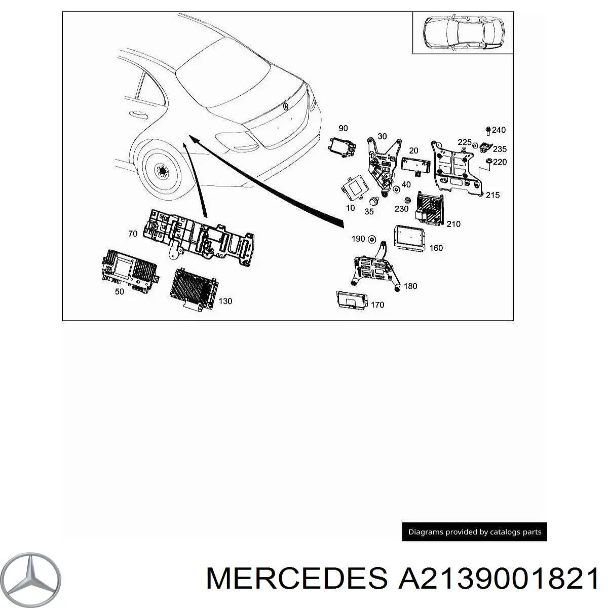 A2139001821 Mercedes 