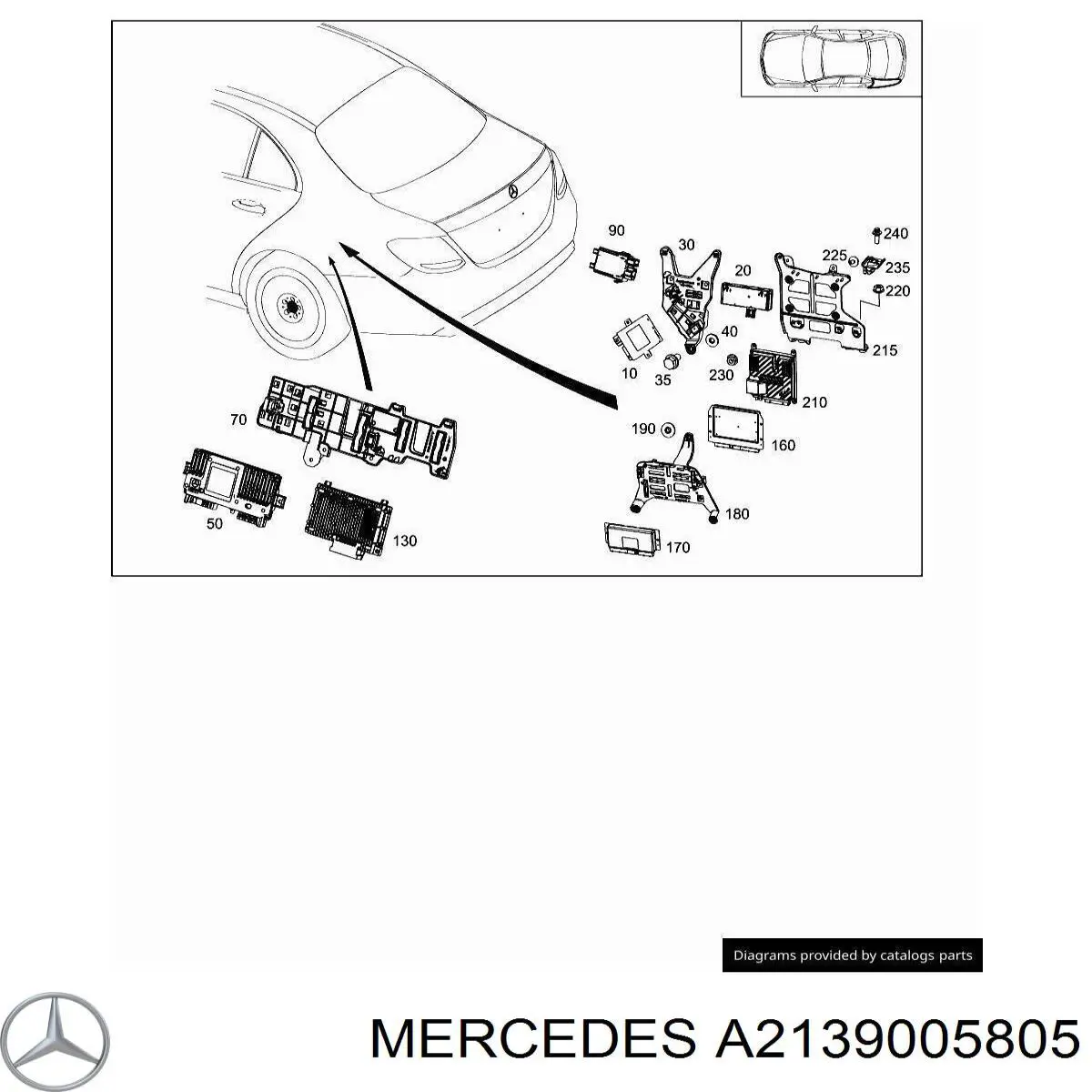 A2139005805 Mercedes 