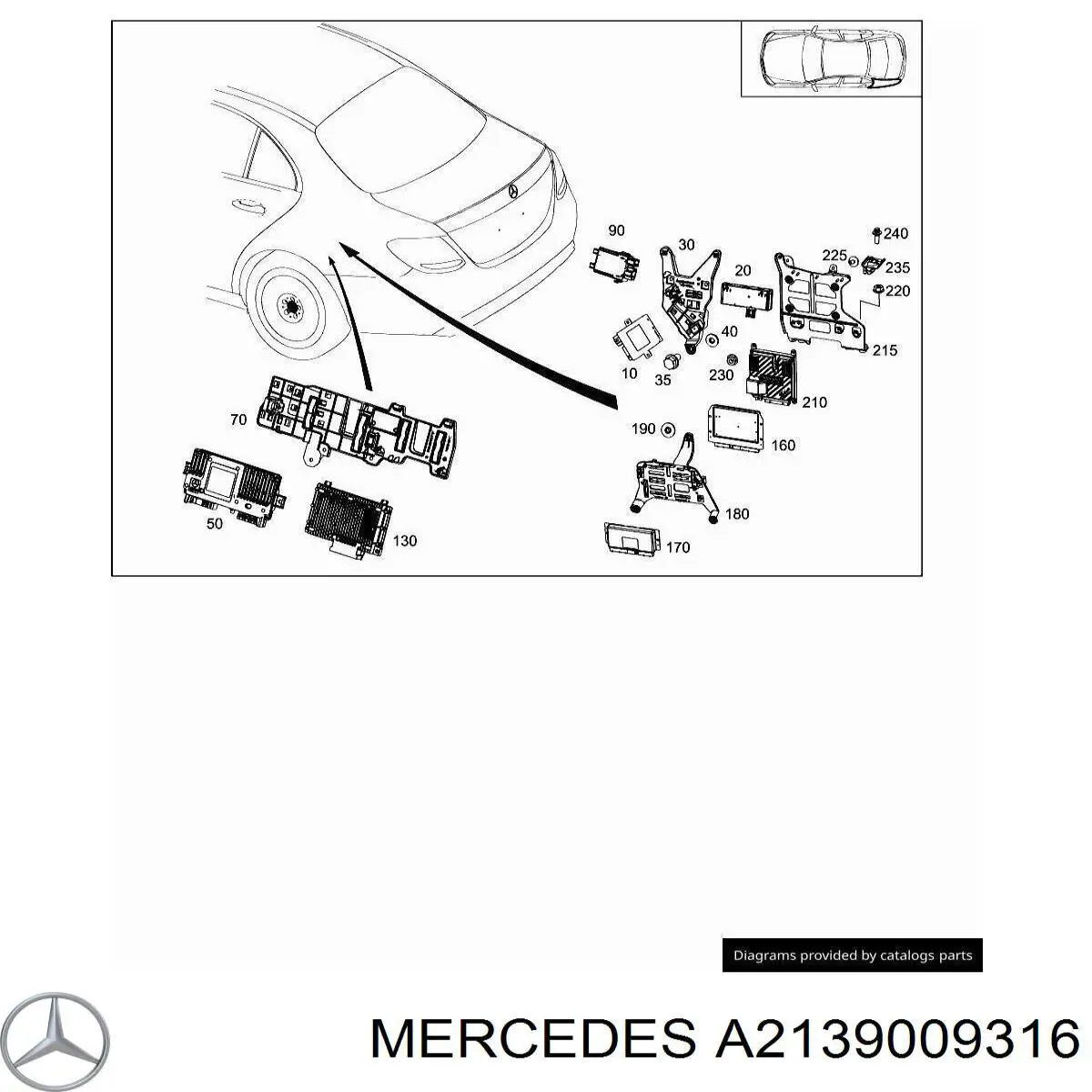  Mercedes A2139009915 цена, от 535.91 USD