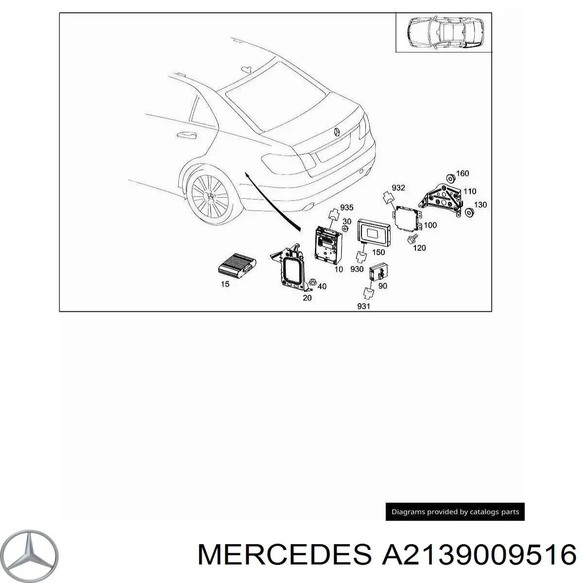 A2139009516 Mercedes 