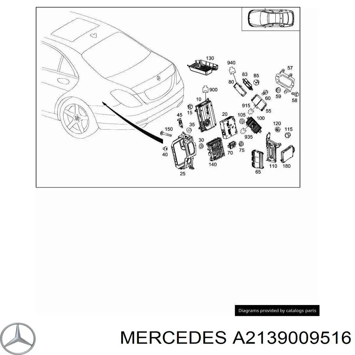  Mercedes A2139009516 цена, от 126.69 USD
