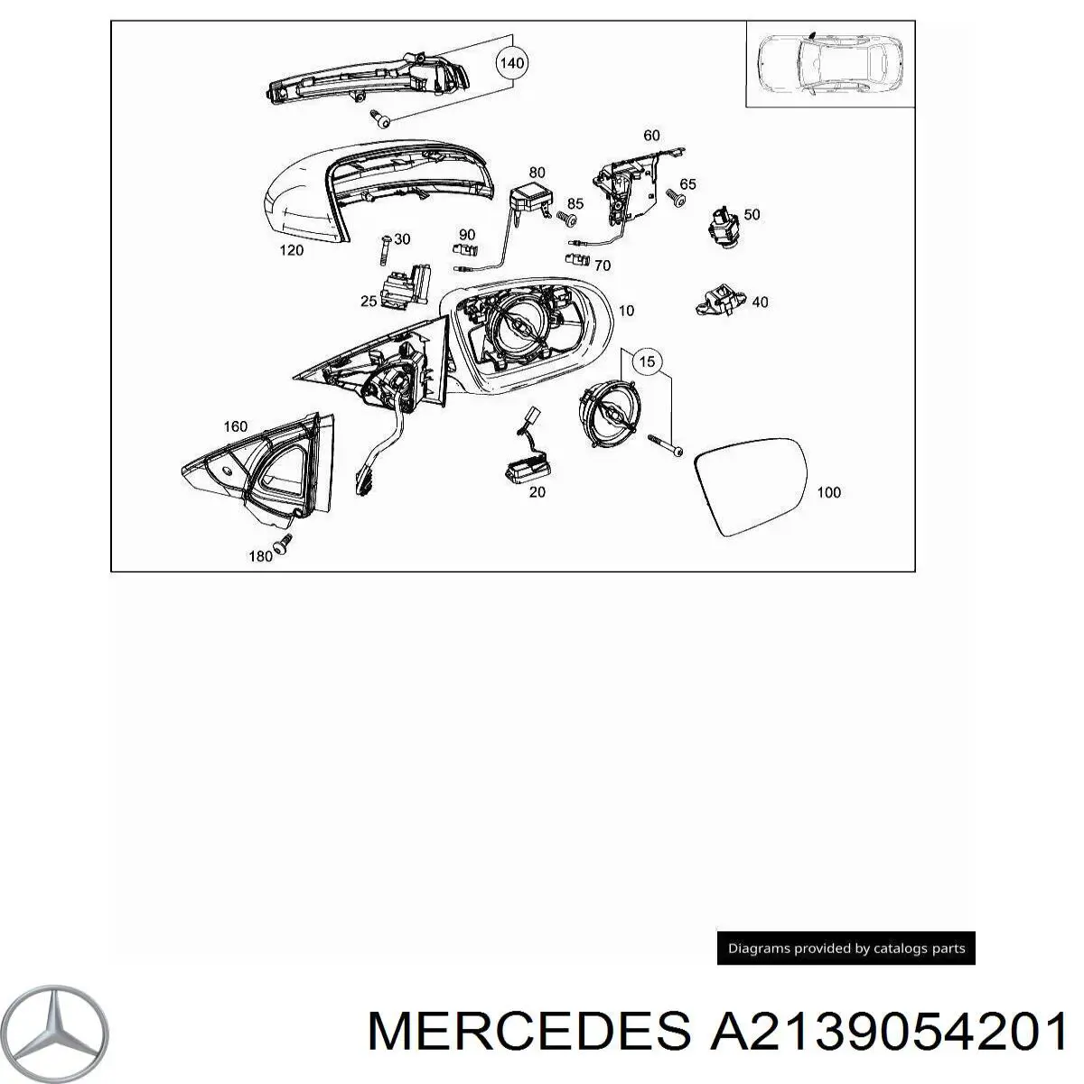  Mercedes A2139054201 цена, от 56.63 USD