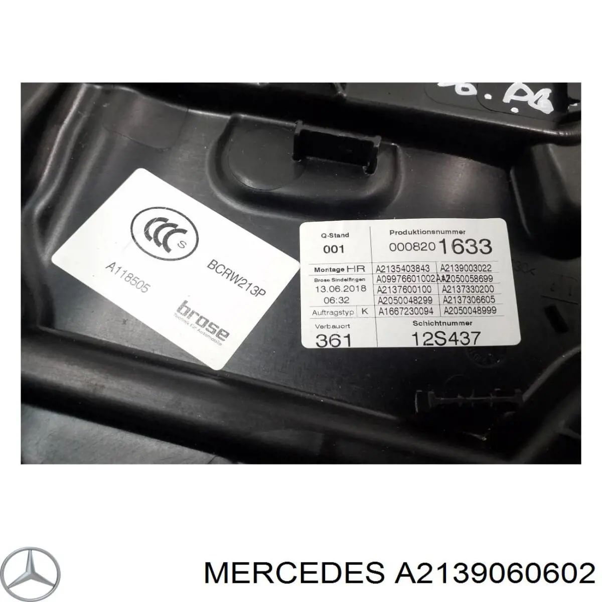 Мотор стеклоподъемника двери задней правой Mercedes A2139060602 цена, от 12.70 USD