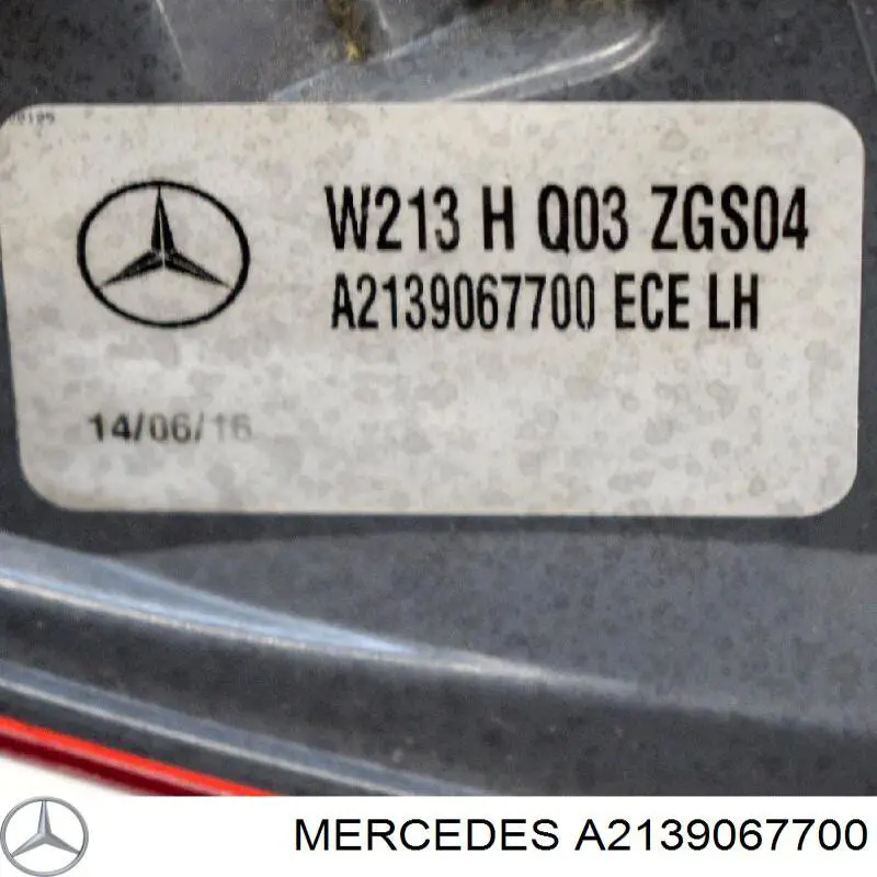 A2139067700 Mercedes фонарь задний левый
