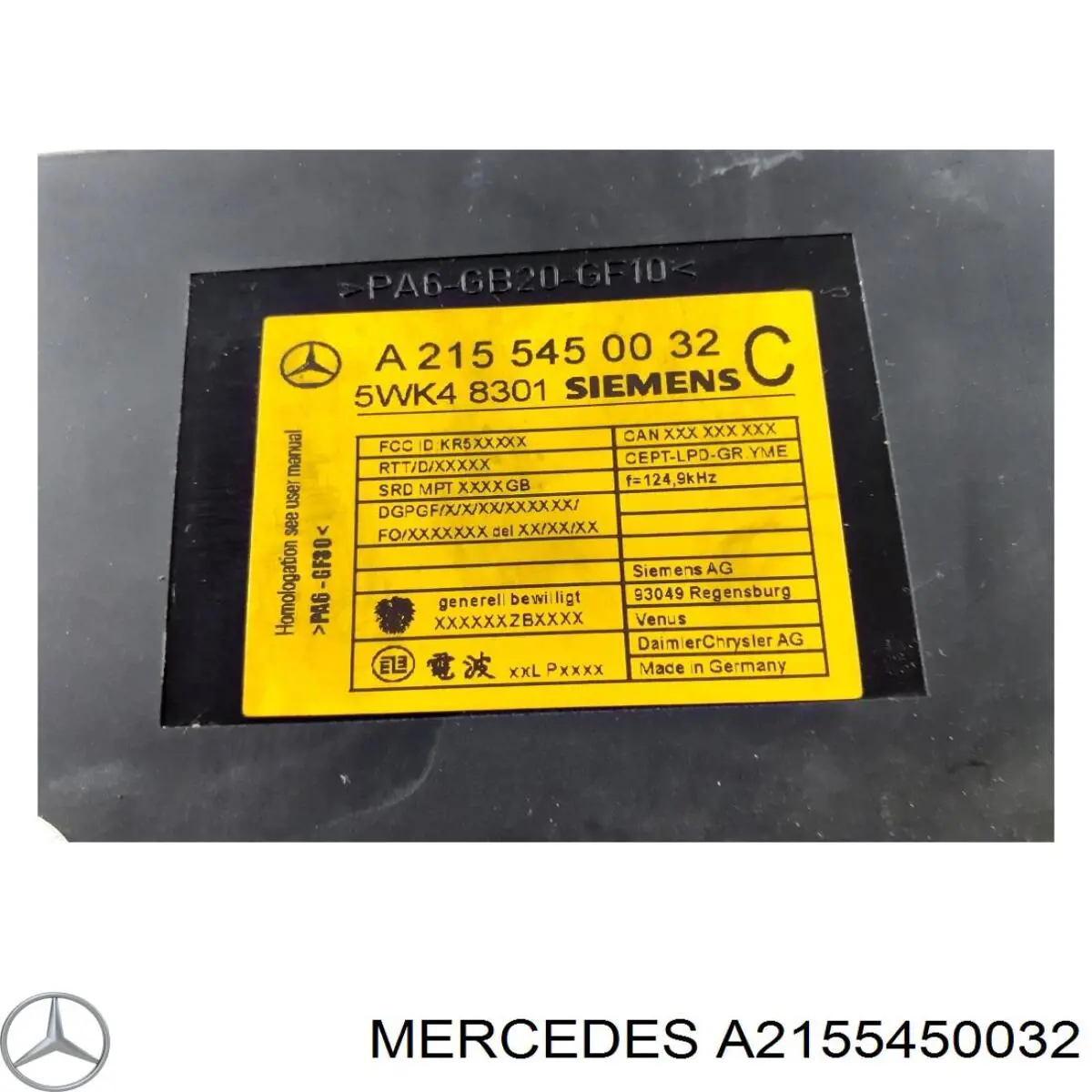 A2155450032 Mercedes 