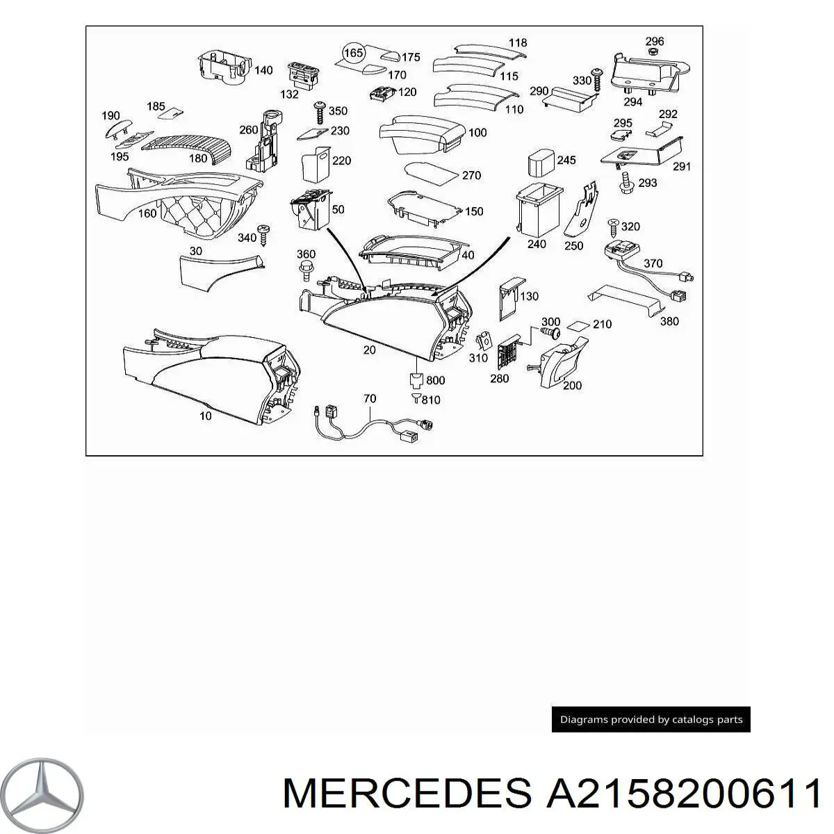A2158200611 Mercedes 