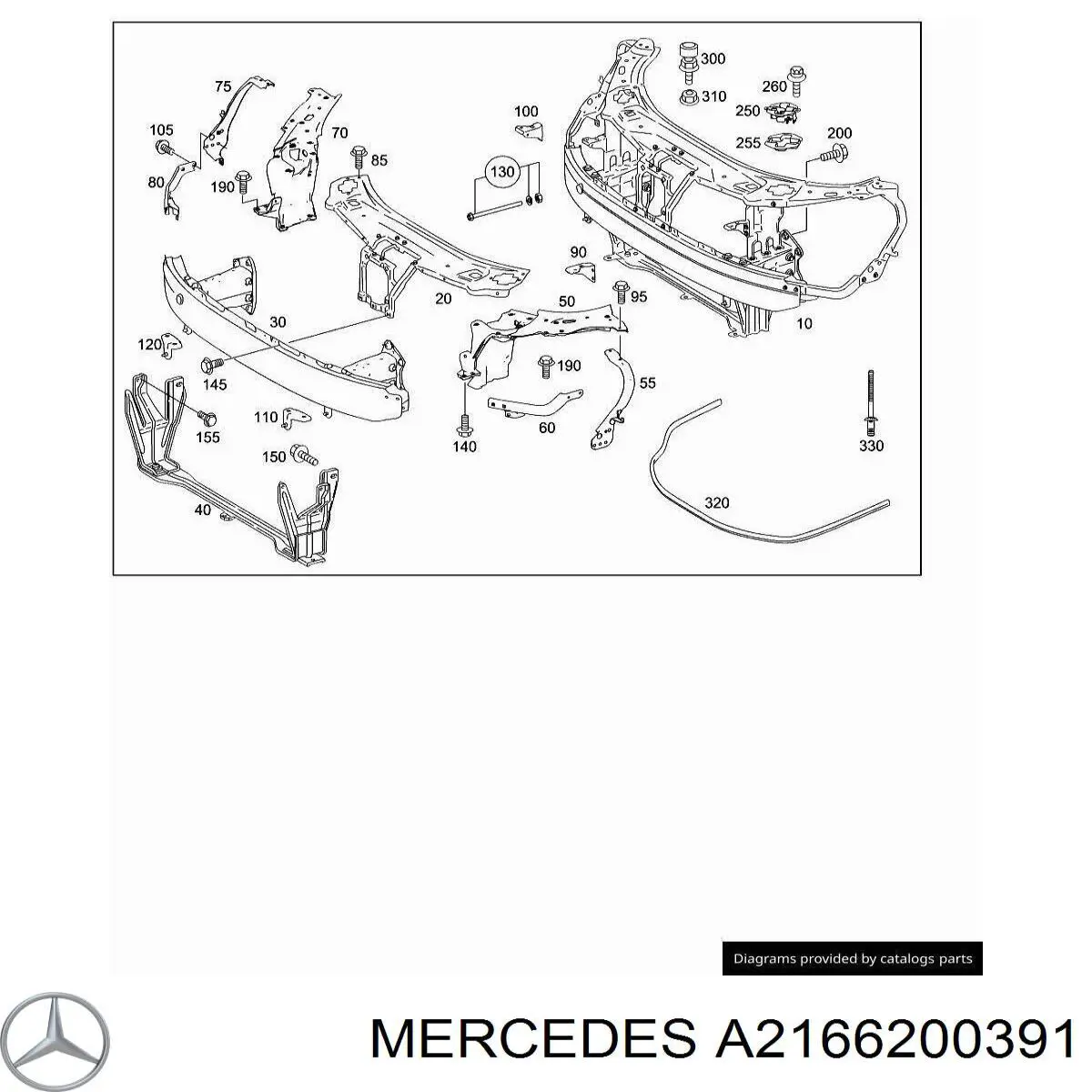 A2166200391 Mercedes 