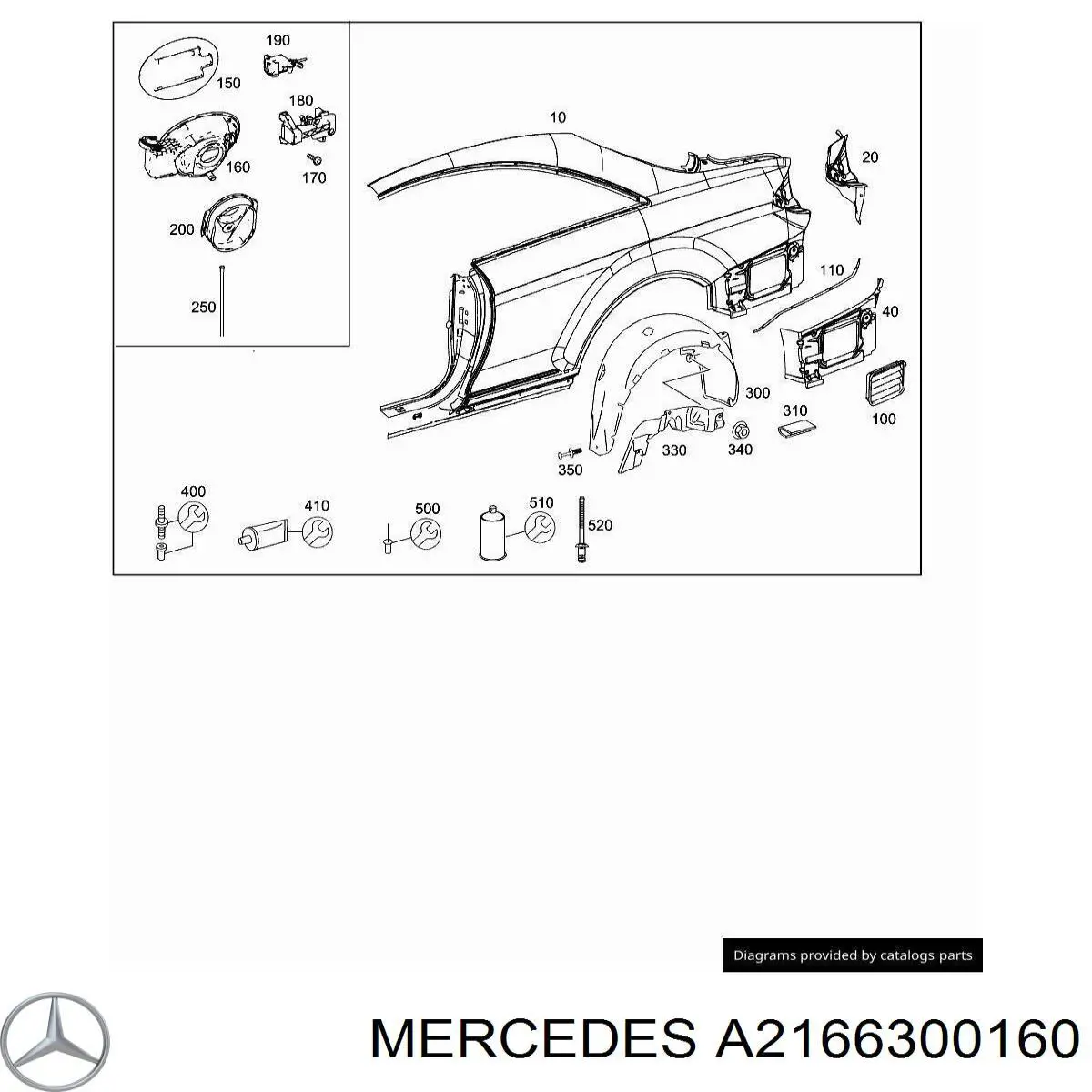 A2166300160 Mercedes 