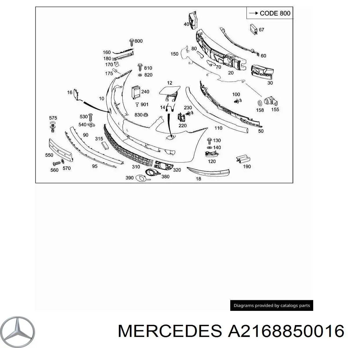  A2168850016 Mercedes