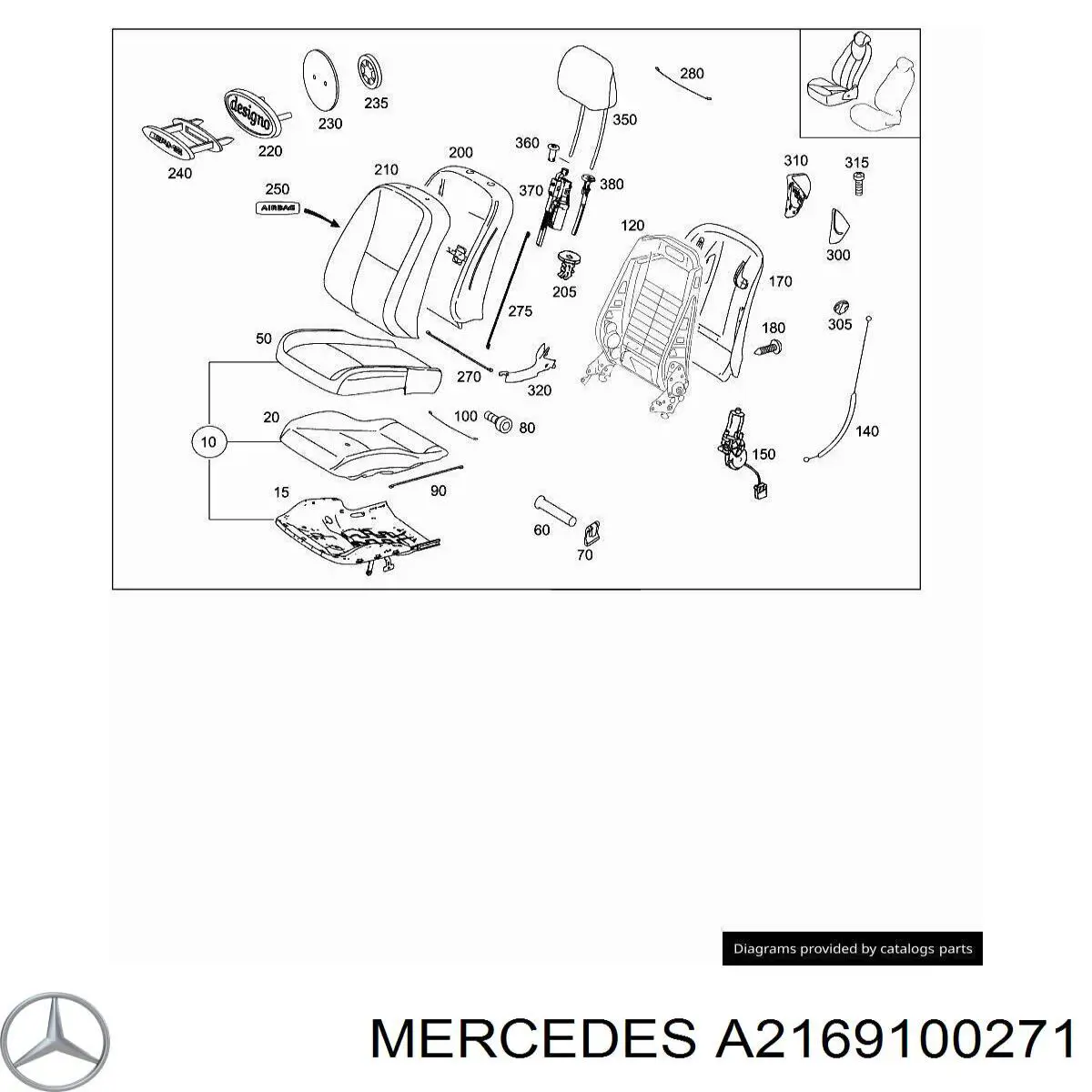 A2169100271 Mercedes 