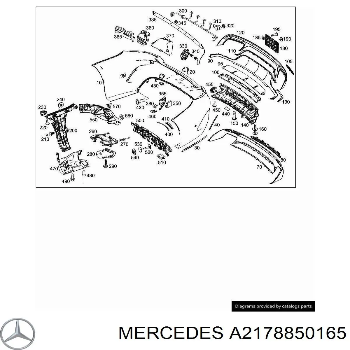  Mercedes A2178850165 цена, от 38.01 USD