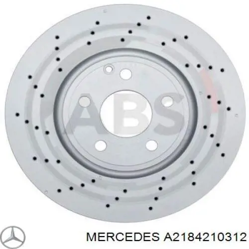 Передние тормозные диски A2184210312 Mercedes