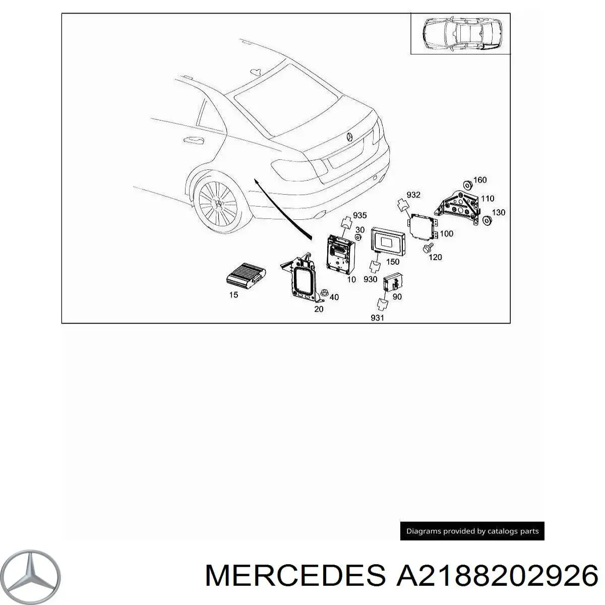 A2188202926 Mercedes 