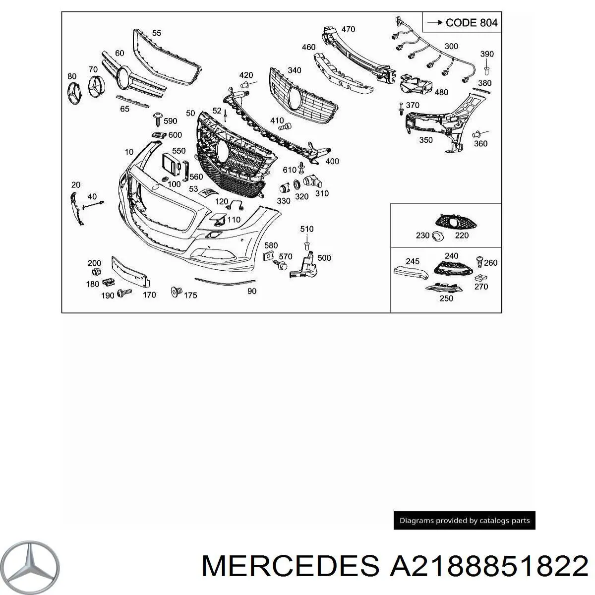 A2188851822 Mercedes 