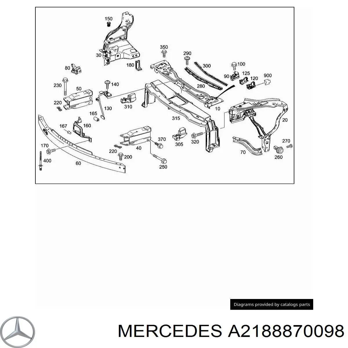  Mercedes A2188870098 цена, от 24.04 USD