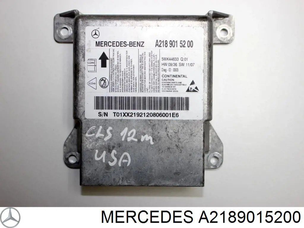 A2189015200 Mercedes Блок управления airbag