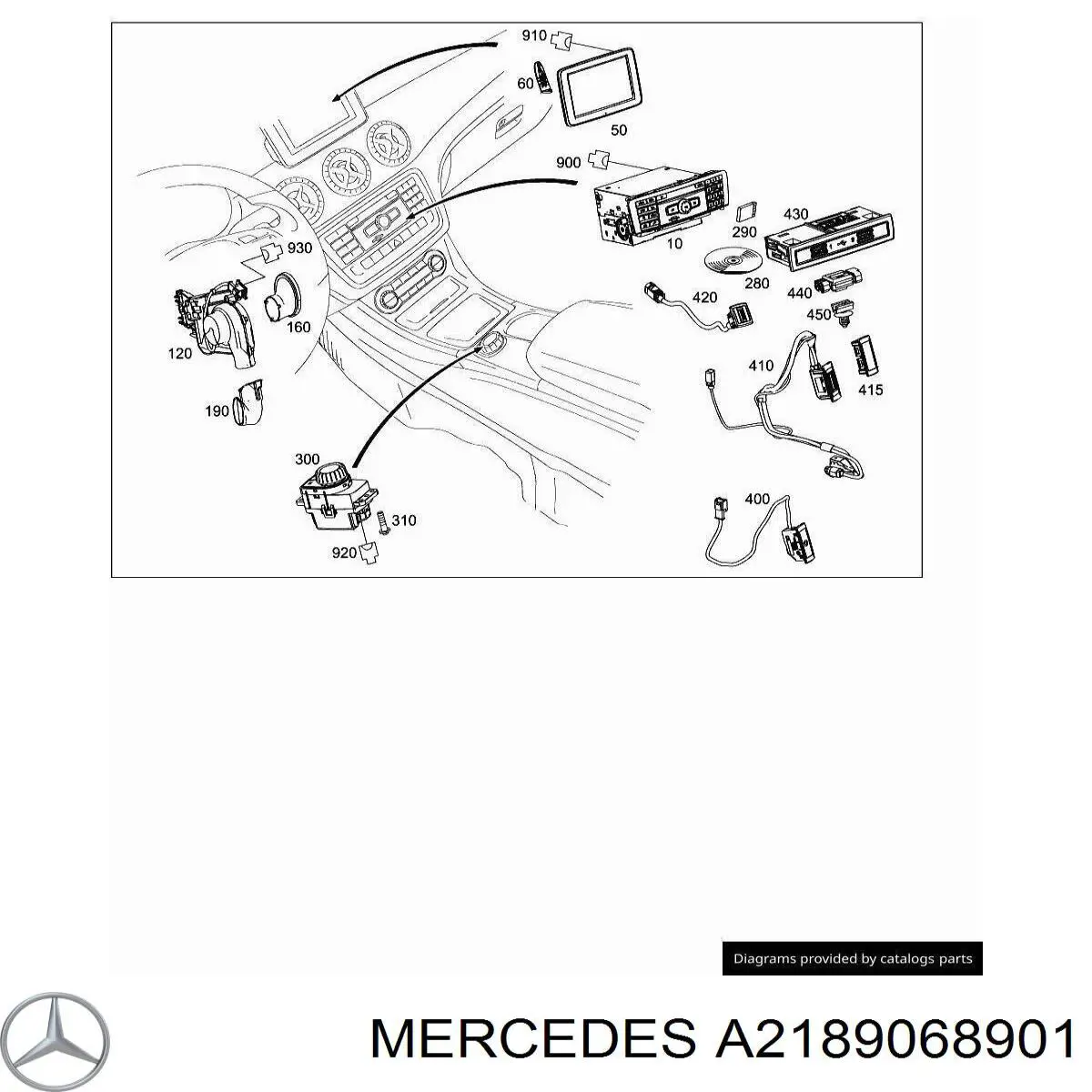 Купить A2189062903 Mercedes 