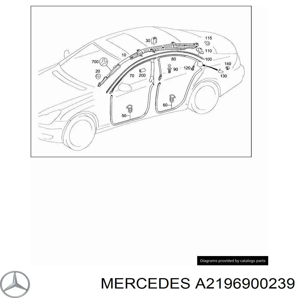  Mercedes A2196900239 цена, от 43.93 USD