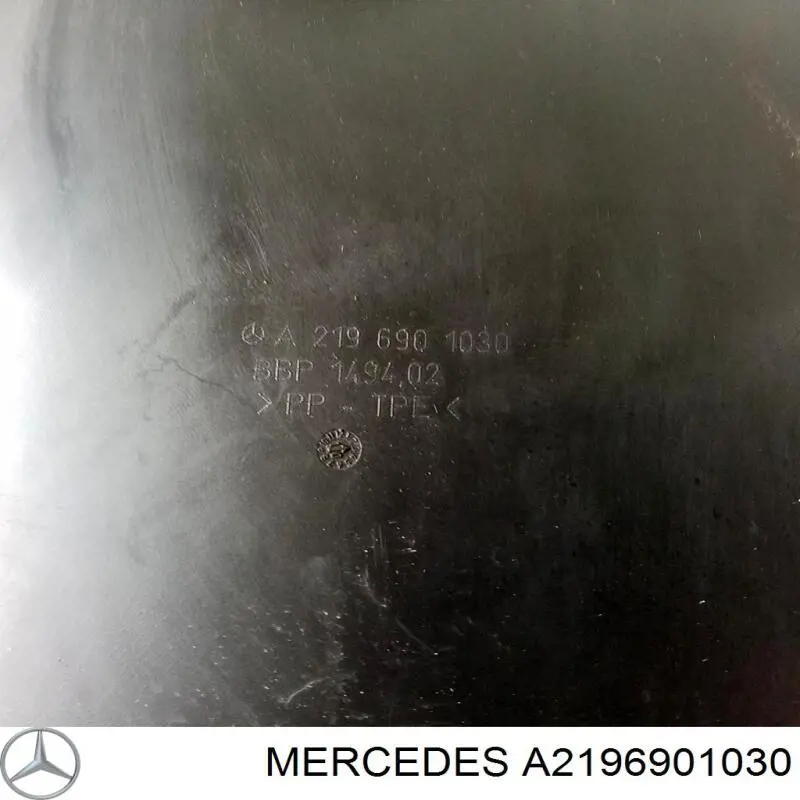 Купить A2196901030 Mercedes Подкрылок крыла переднего правый передний