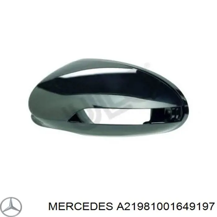 Placa sobreposta (tampa) do espelho de retrovisão esquerdo para Mercedes CLS (C219)