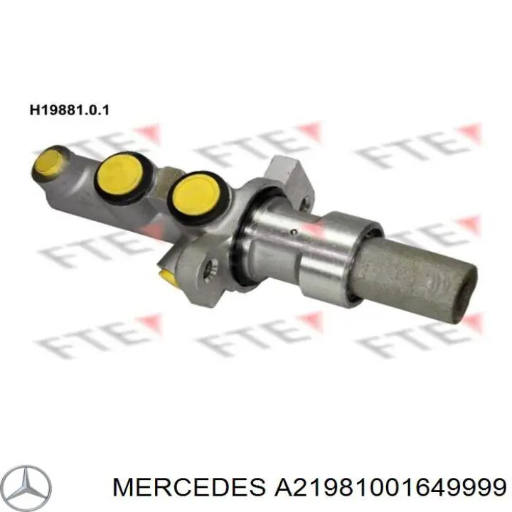Накладка (крышка) зеркала заднего вида левая A21981001649040 Mercedes