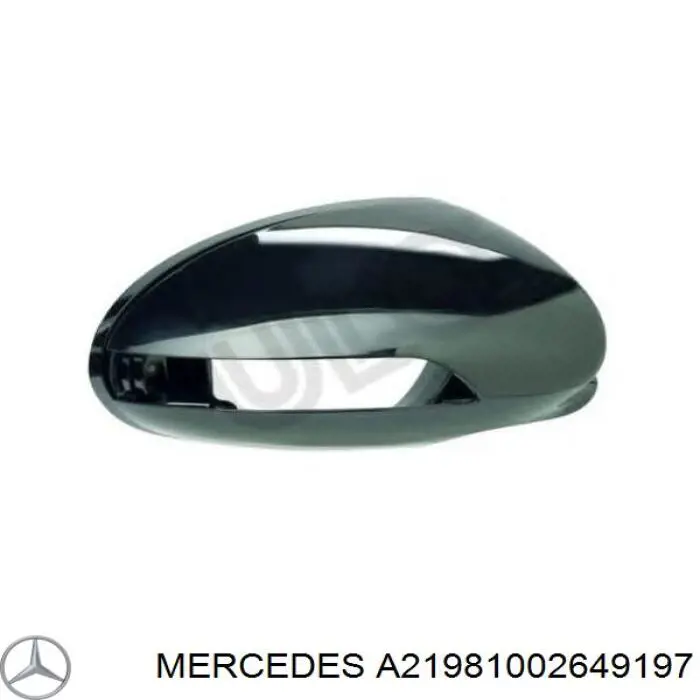 Placa sobreposta (tampa) do espelho de retrovisão direito para Mercedes CLS (C219)