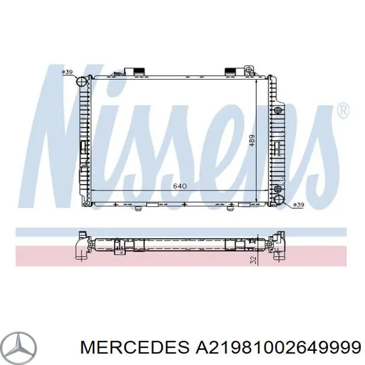 A21981002649040 Mercedes Накладка зеркала заднего вида, правая